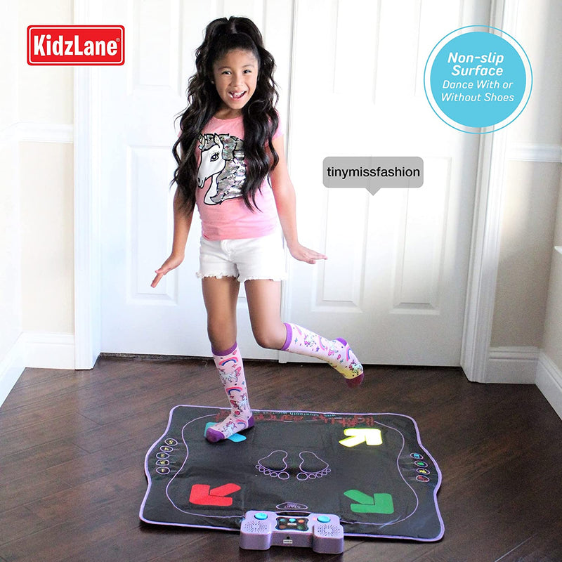 Kidzlane Light Up Dance Mat - Arcade Style Dance Games With Built In Music Tracks