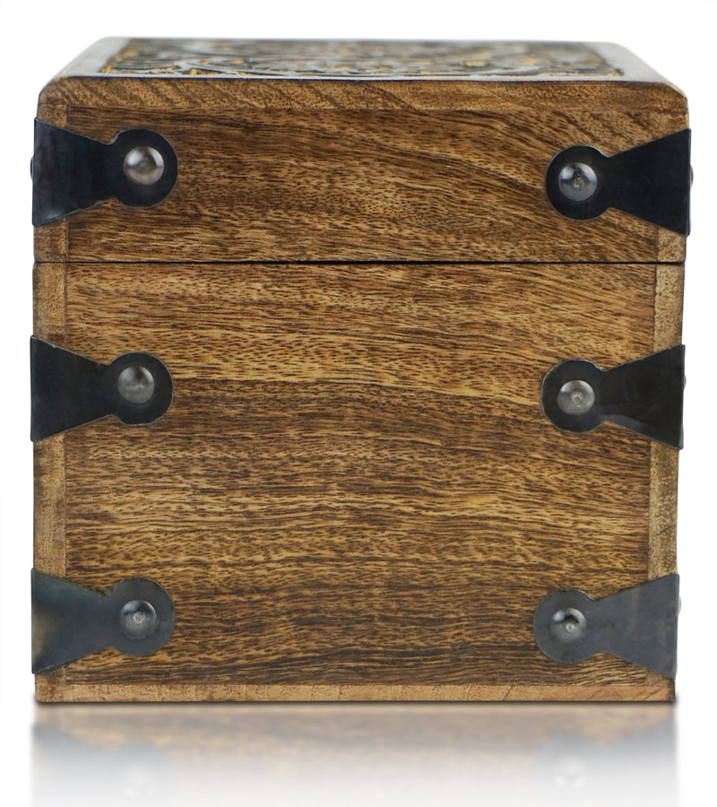 Large Treasure Chest Lockable Includes Lock And Key Flower