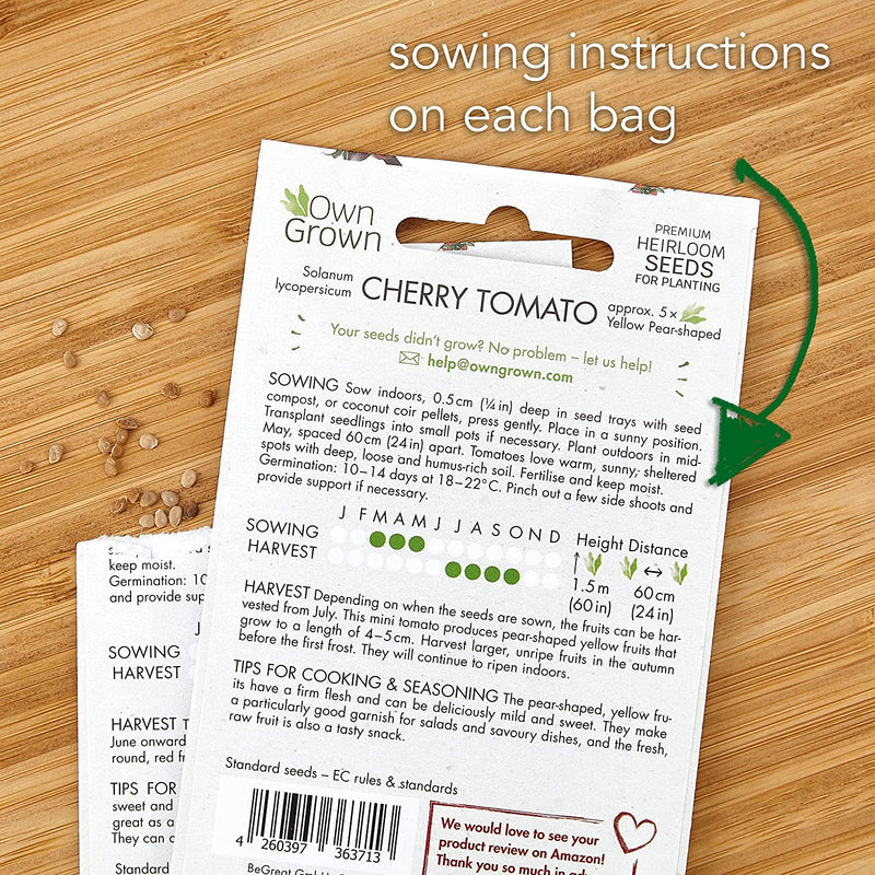Grow Your Own Tomato Seeds: Premium Tomato Plant Seeds With 8 Varieties -Tomato Seeds