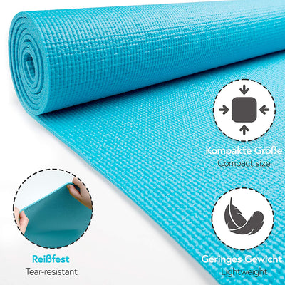 Yoga Mat Size: Approx. 173 Cm X 61 Cm X 0.4 Cm (Sky Blue)
