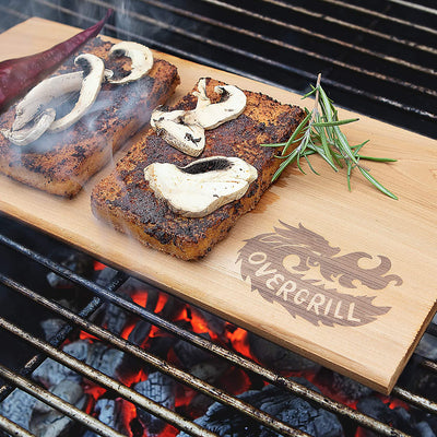 Overgrill Xxl Cedar Wood Bbq Plank: Premium Bbq Wood Plank For A Mildly Smoked Aroma